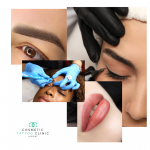 The Cosmetic Tattoo Clinic offers four distinct SPMU cosmetic courses, as seen in the image.