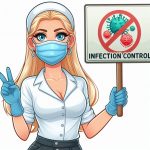 Caricature of Cara recommending health and safety and infection control training.