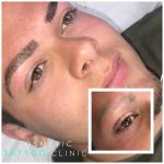 Microblading Myths - Male client before and after treatment.