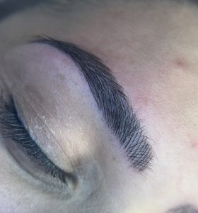 Custom-made brow transformation.